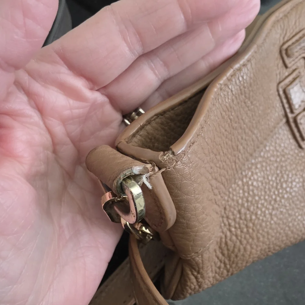 Tory Burch Tan Leather Crossbody Bag